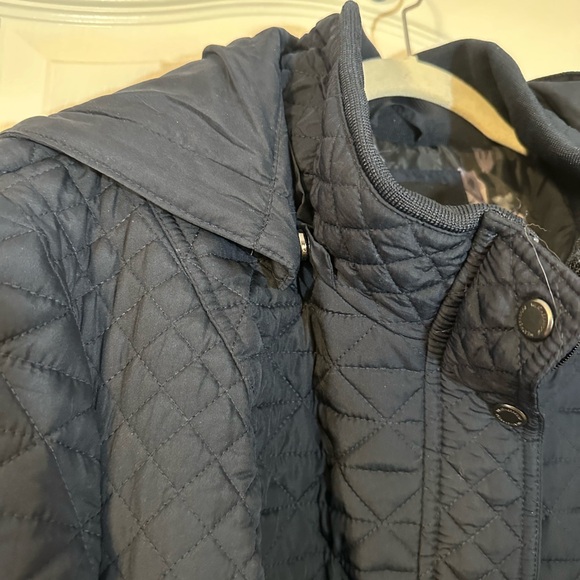 Weatherproof Quilted Navy Puffer Coat - Picture 7 of 15